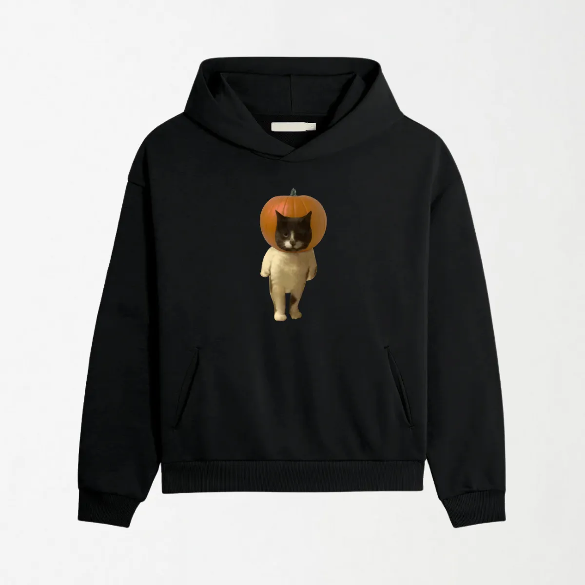Pumpkin Head Cat - Graphic Hoodie