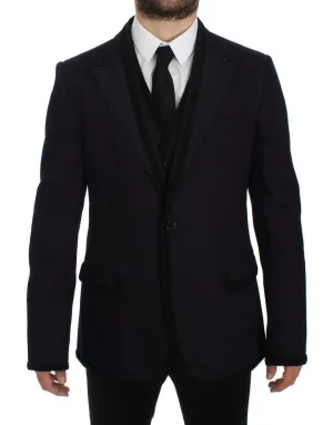 Purple Torero Slim Fit Stretch Blazer