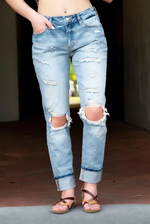 Quinn Kancan High Rise Boyfriend Jeans