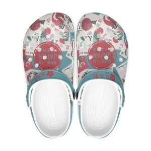 "Made In Japan" Teal Clogs