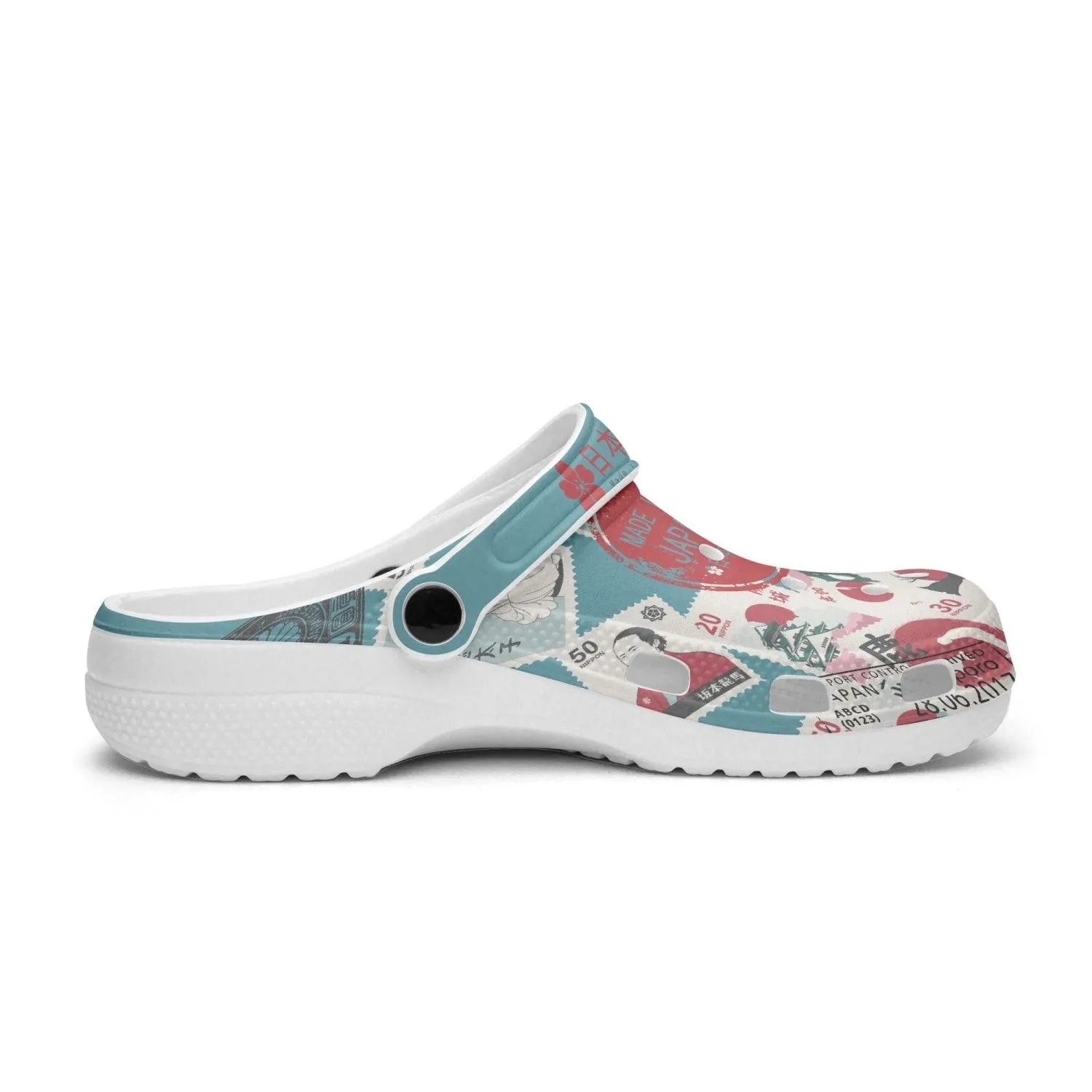 "Made In Japan" Teal Clogs