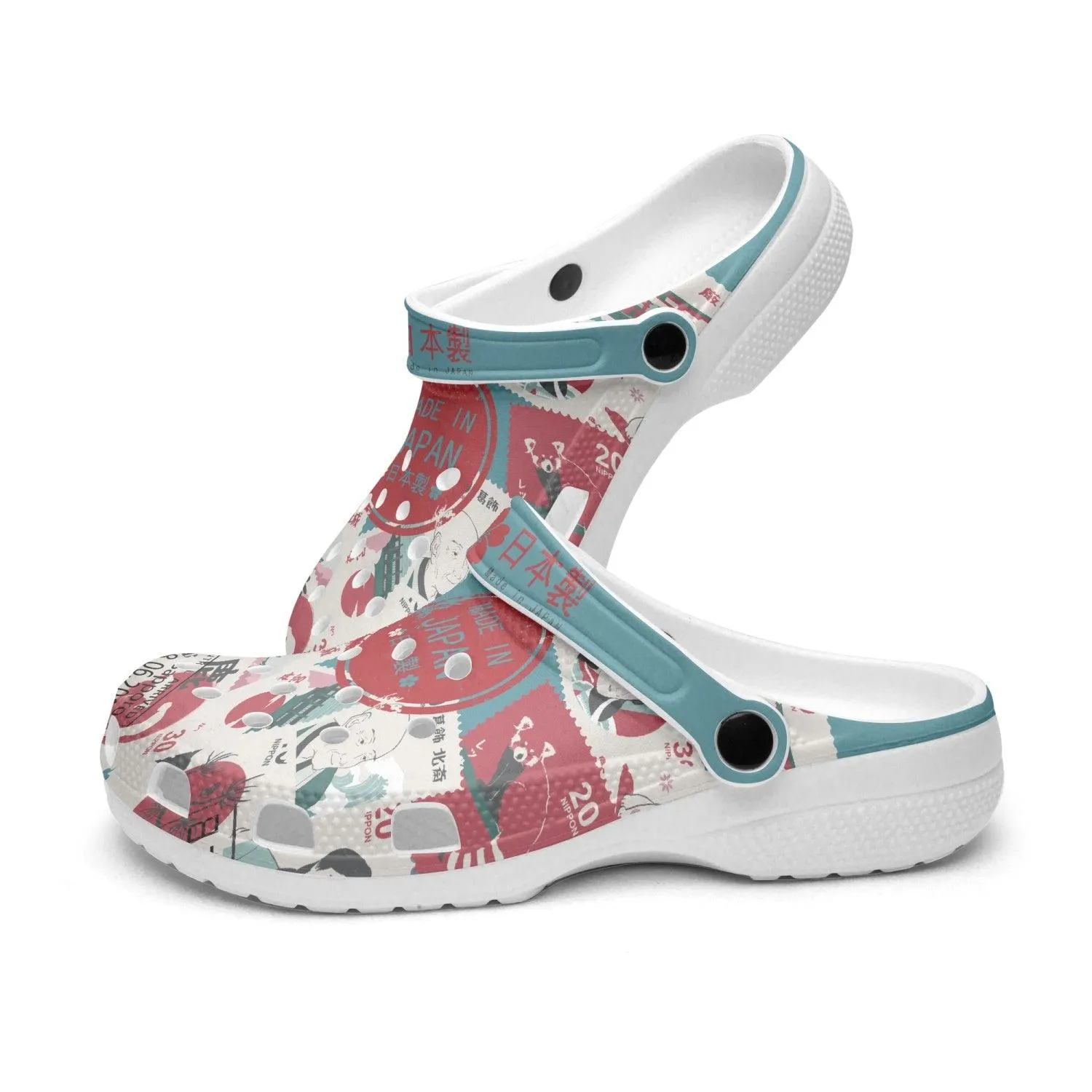 "Made In Japan" Teal Clogs