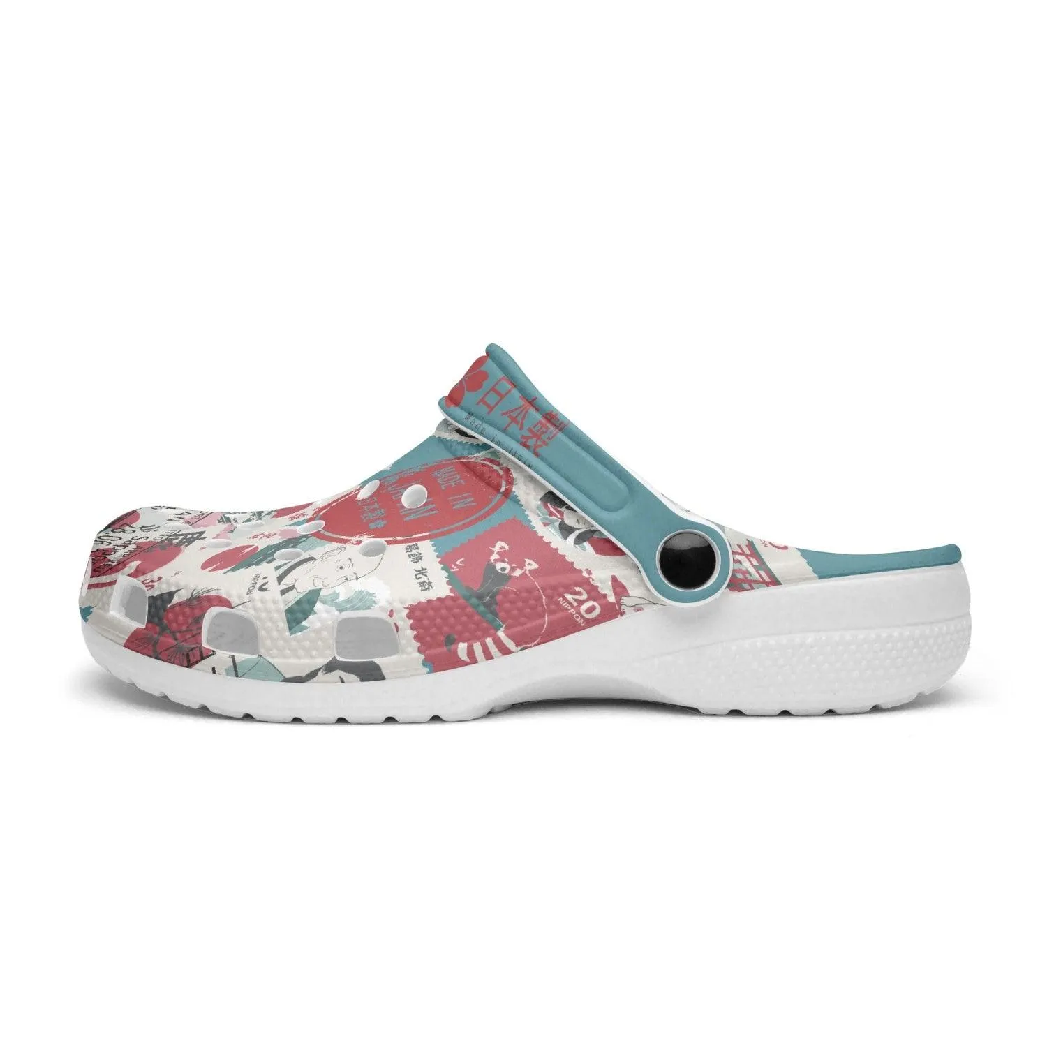 "Made In Japan" Teal Clogs