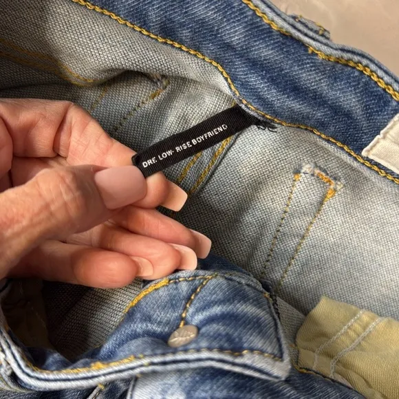 RAG &amp; Bone Dre Low Rise boyfriend jeans size 26 Quartz color way