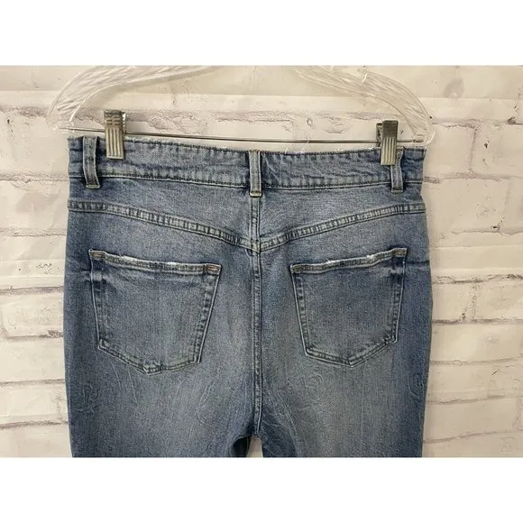 Rebecca Taylor‎ Ines Juliette Faded Whiskered Jeans Juliette Wash Size 31 LA VIE