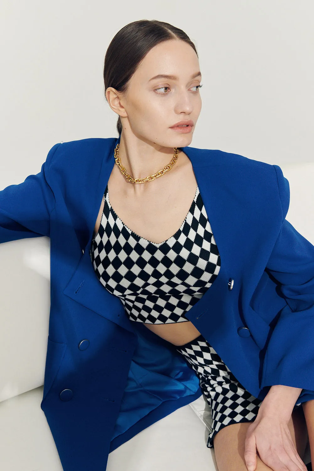 Re:born Sia Double Button Blazer