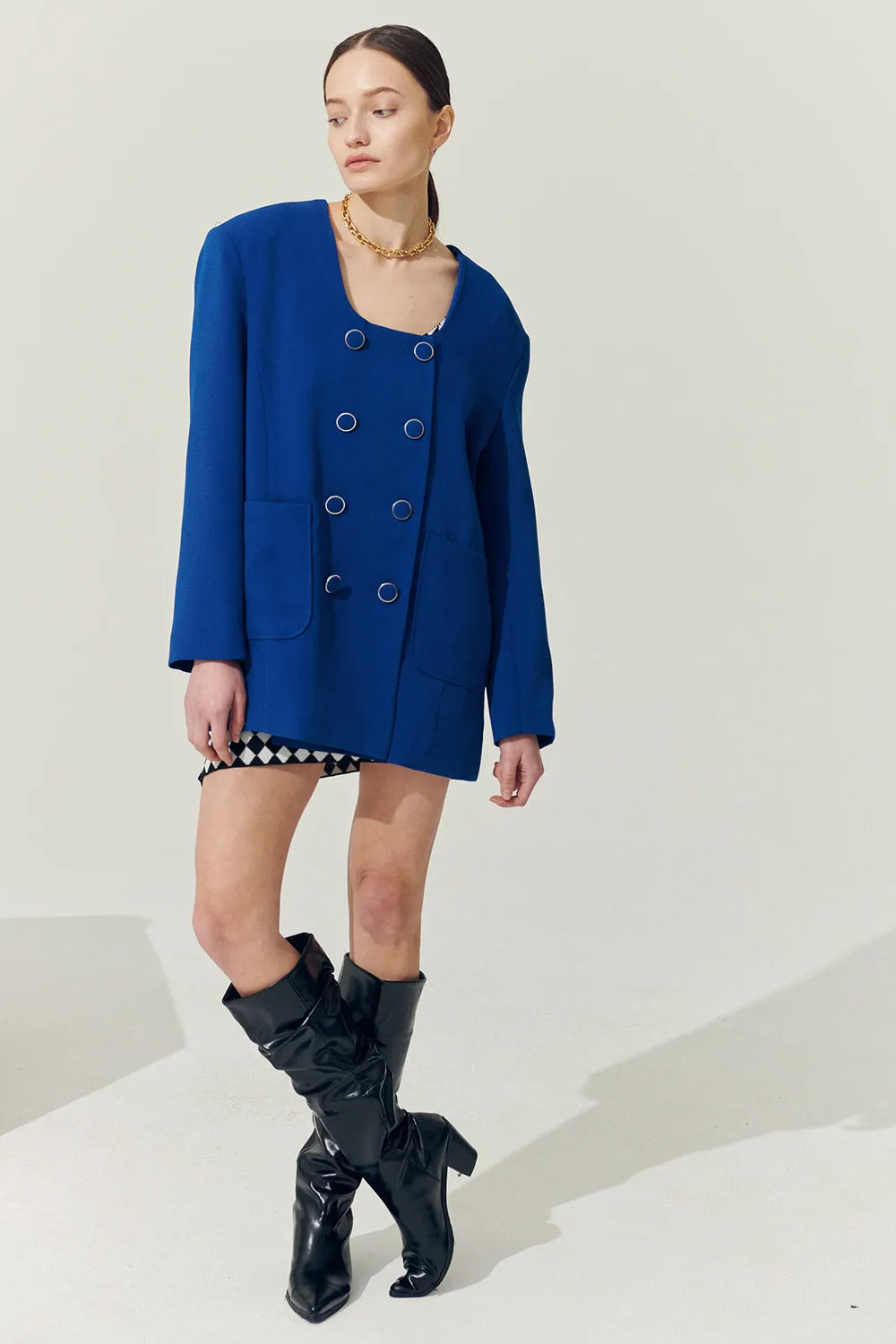 Re:born Sia Double Button Blazer