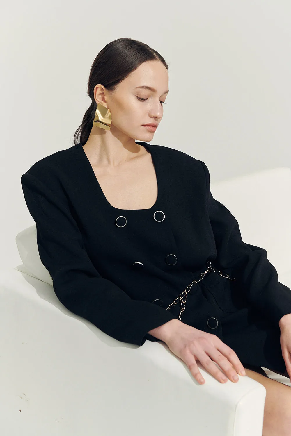Re:born Sia Double Button Blazer