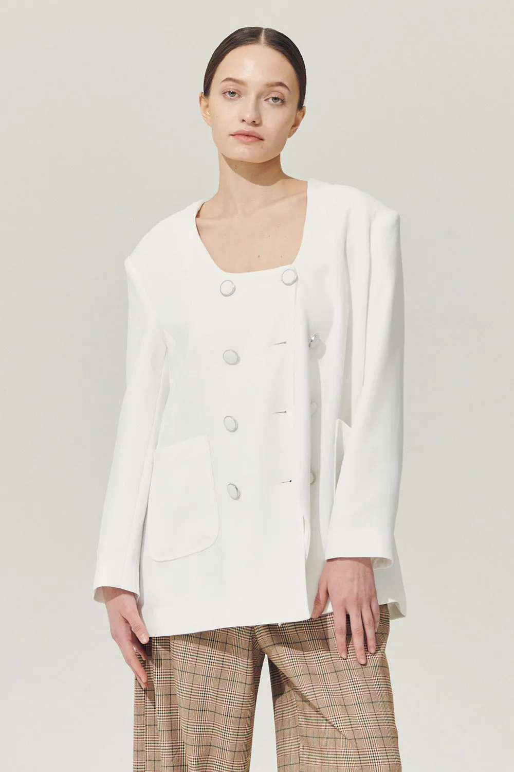 Re:born Sia Double Button Blazer