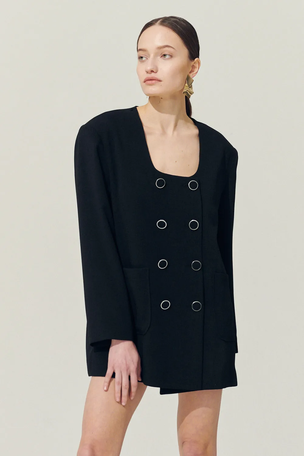 Re:born Sia Double Button Blazer