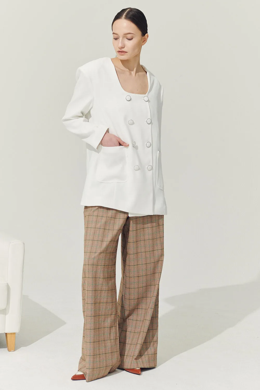 Re:born Sia Double Button Blazer