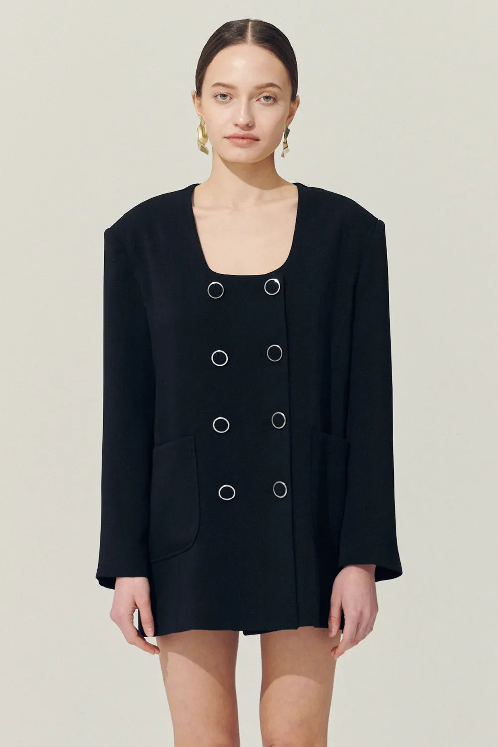 Re:born Sia Double Button Blazer