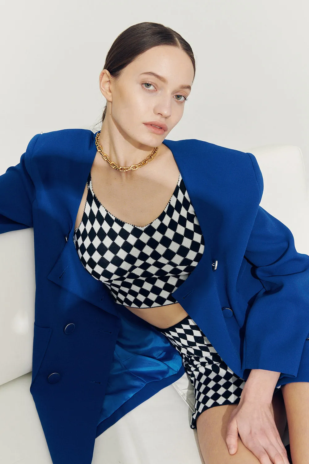Re:born Sia Double Button Blazer