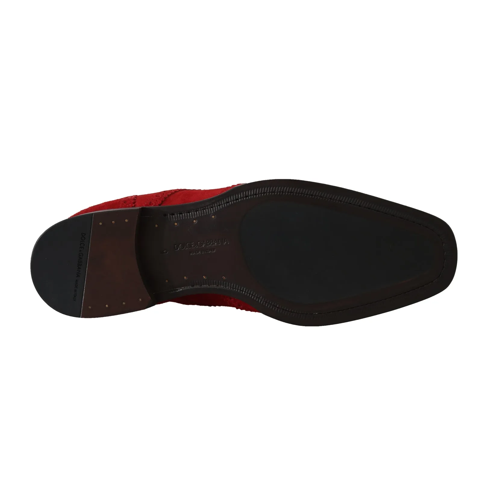 Red Leather Derby Dress Wingtip