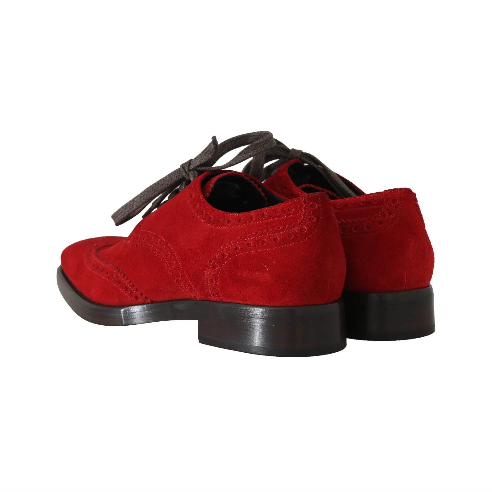 Red Leather Derby Dress Wingtip