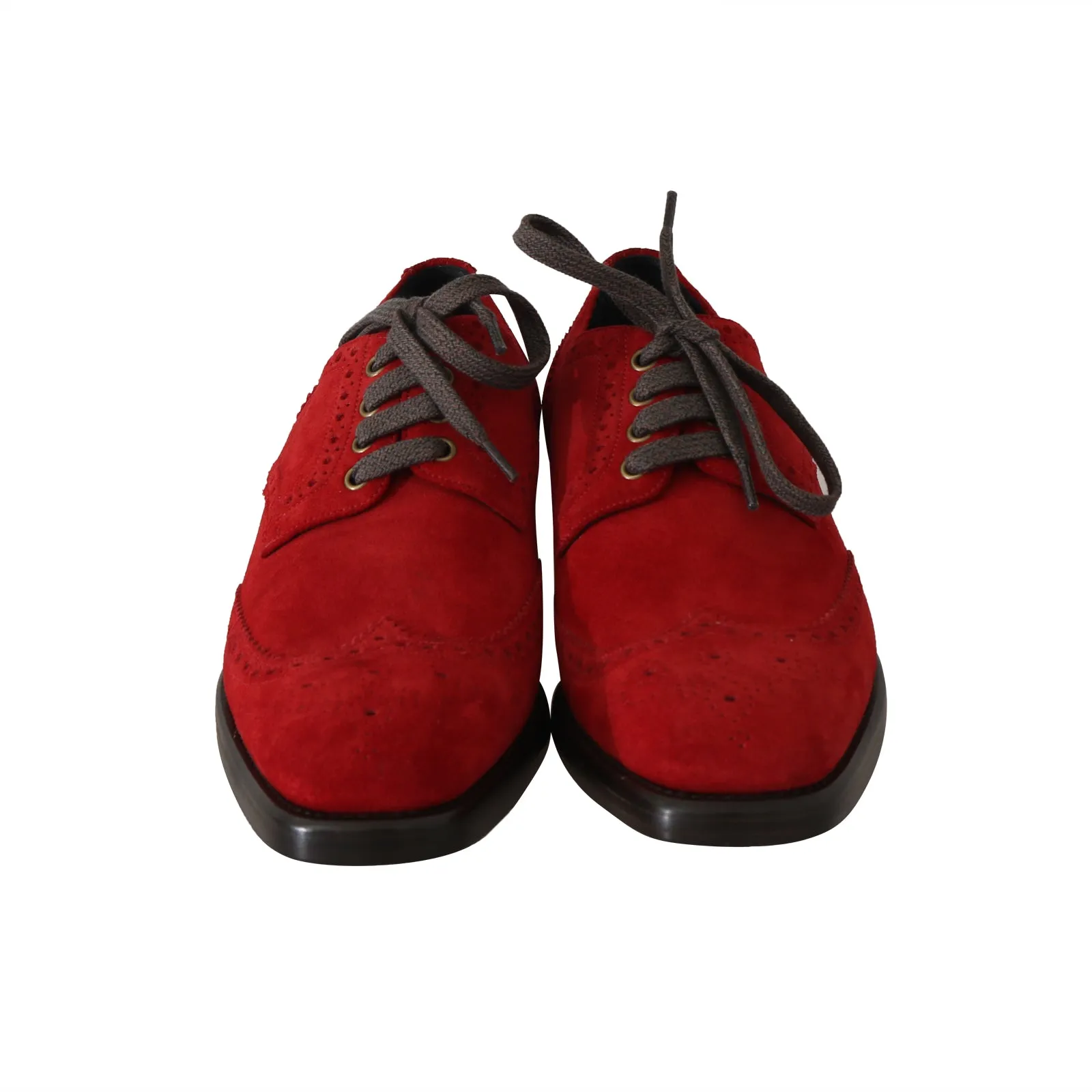 Red Leather Derby Dress Wingtip