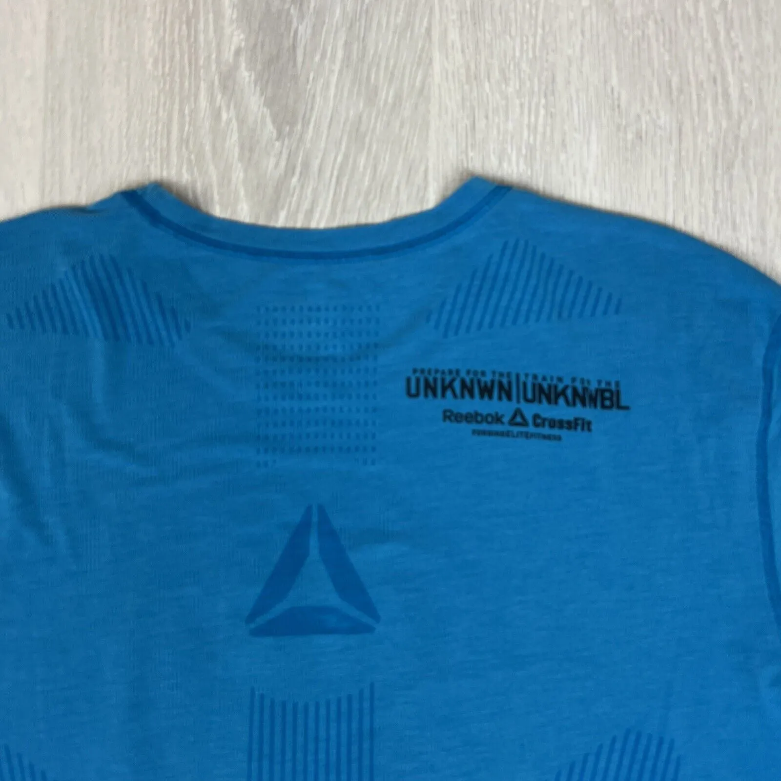 Reebok Crossfit Mens Blue Training Activewear T-Shirt Size Large