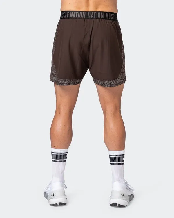 Reflective Training Shorts - Cocoa