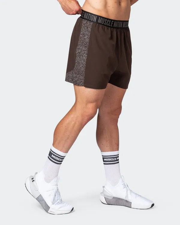 Reflective Training Shorts - Cocoa