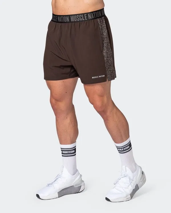 Reflective Training Shorts - Cocoa