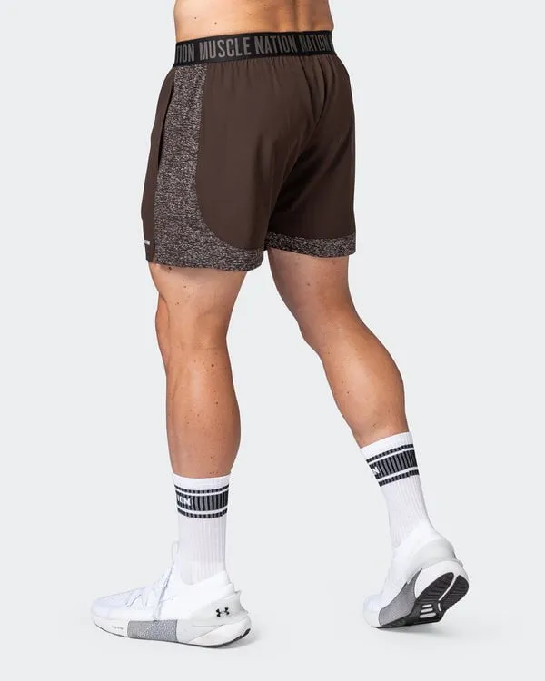 Reflective Training Shorts - Cocoa