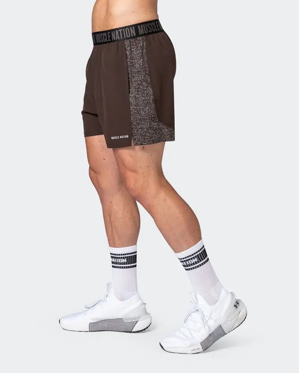 Reflective Training Shorts - Cocoa