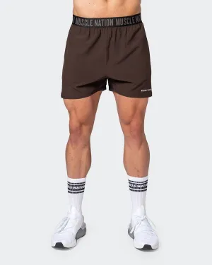 Reflective Training Shorts - Cocoa
