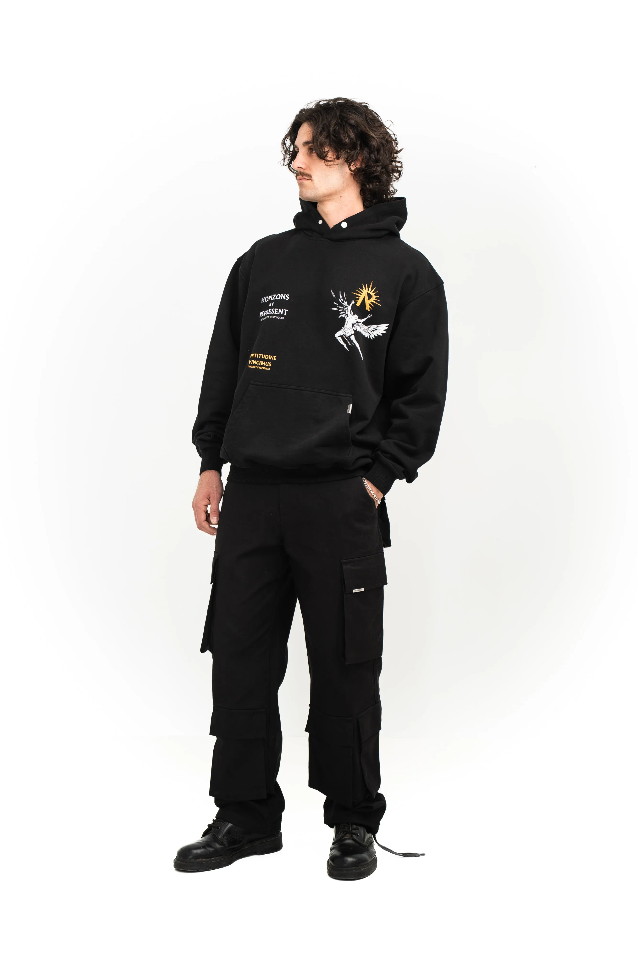 Represent Icarus Hoodie Jet Black
