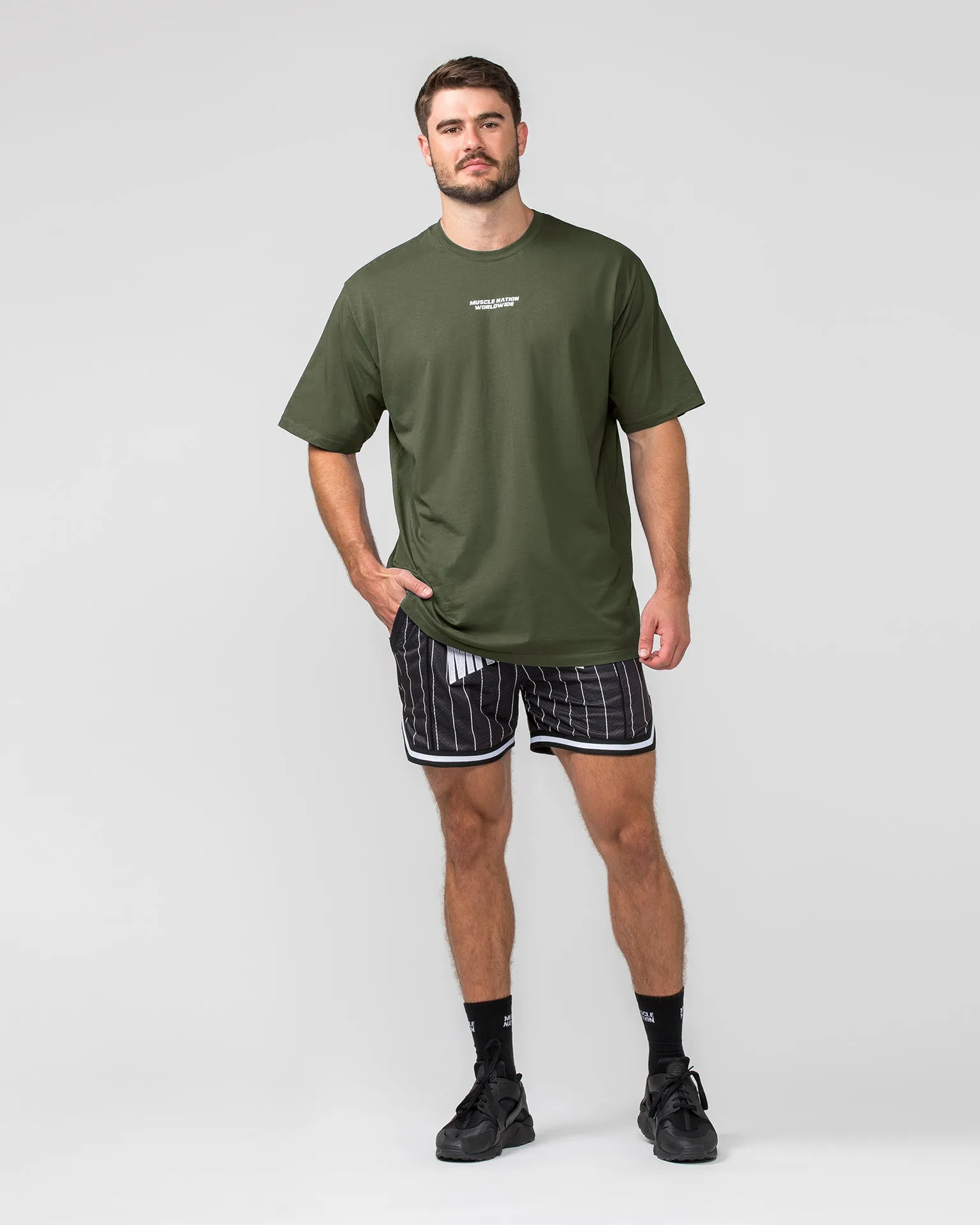 Represent Oversized Tee - Dark Khaki
