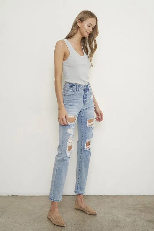 Ripped Boyfriend Jeans
