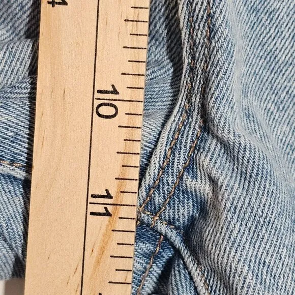 Rollas Dusters High Rise Slim Jeans Old Stone Light Wash Denim Cotton Size 28
