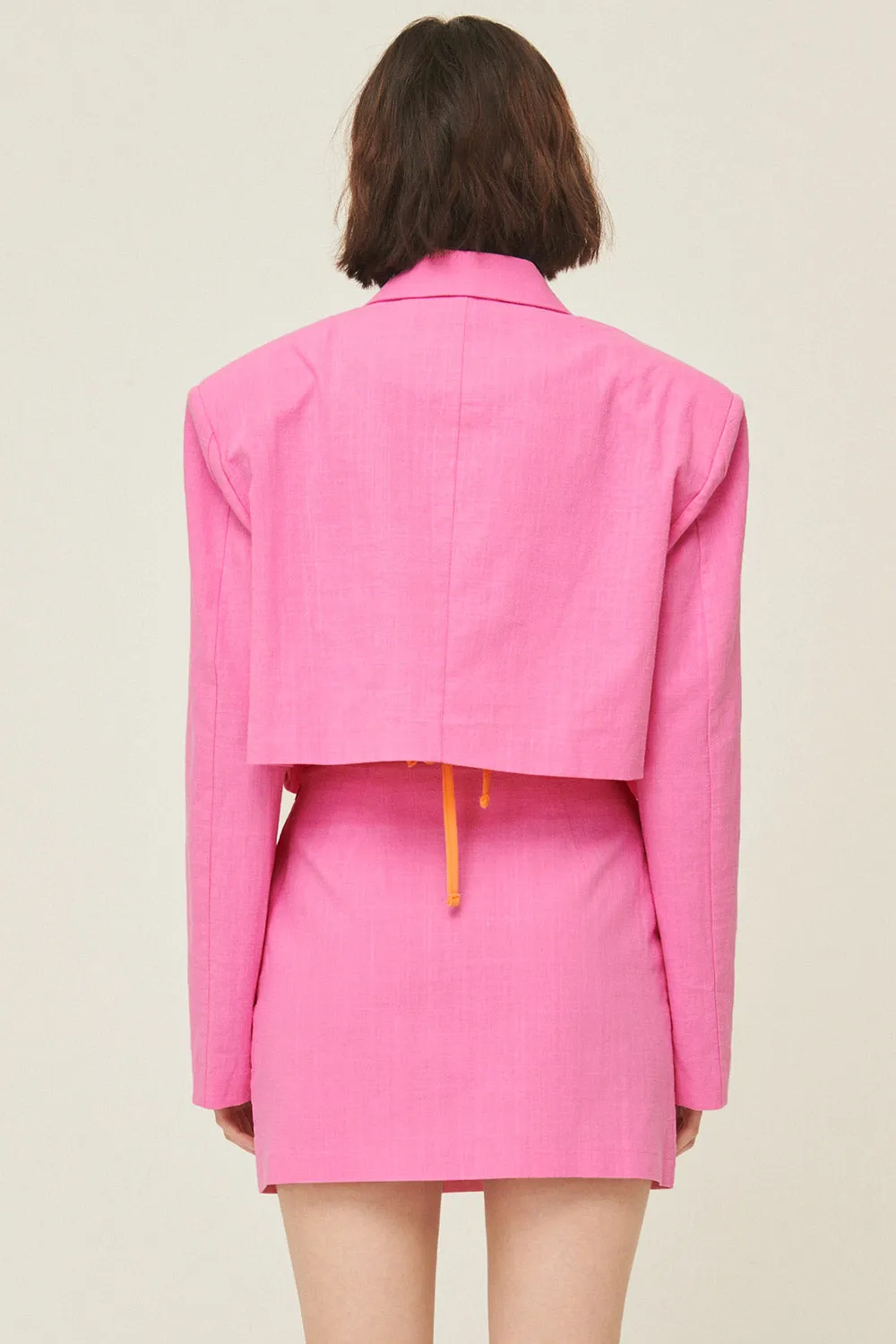 Sabrina Cropped Handkerchief Blazer
