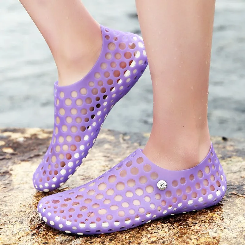 Sandals Men Summer - Sandals Hole Shoes Slippers Men and Women Summer Beach Flat Garden Shoes CoupleShoes Dropshipping 2021