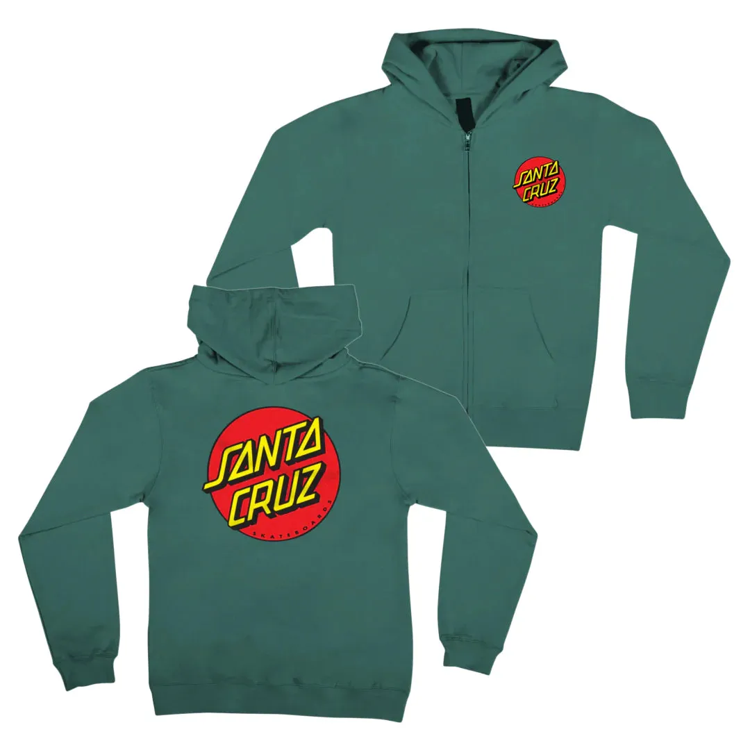Santa Cruz Youth Classic Dot Zip Hoodie