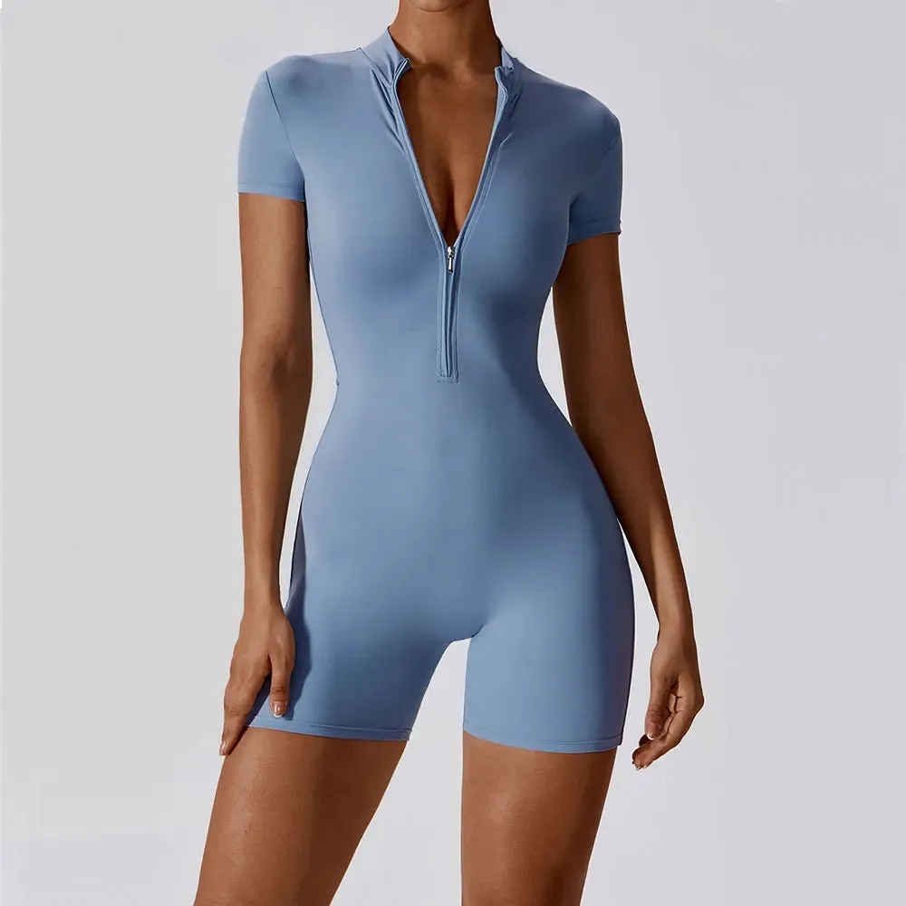 Short Sleeve Yoga Bodysuit