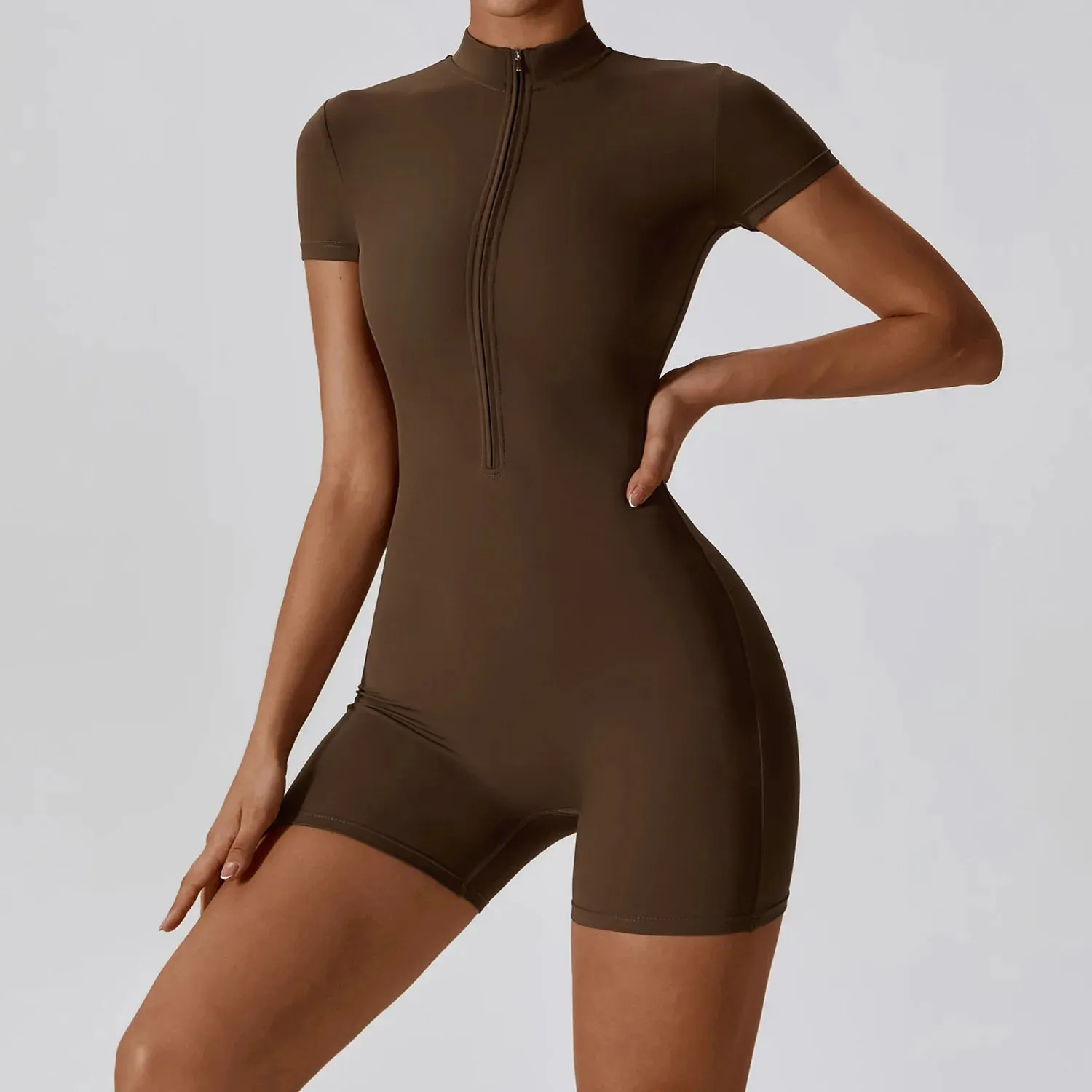 Short Sleeve Yoga Bodysuit