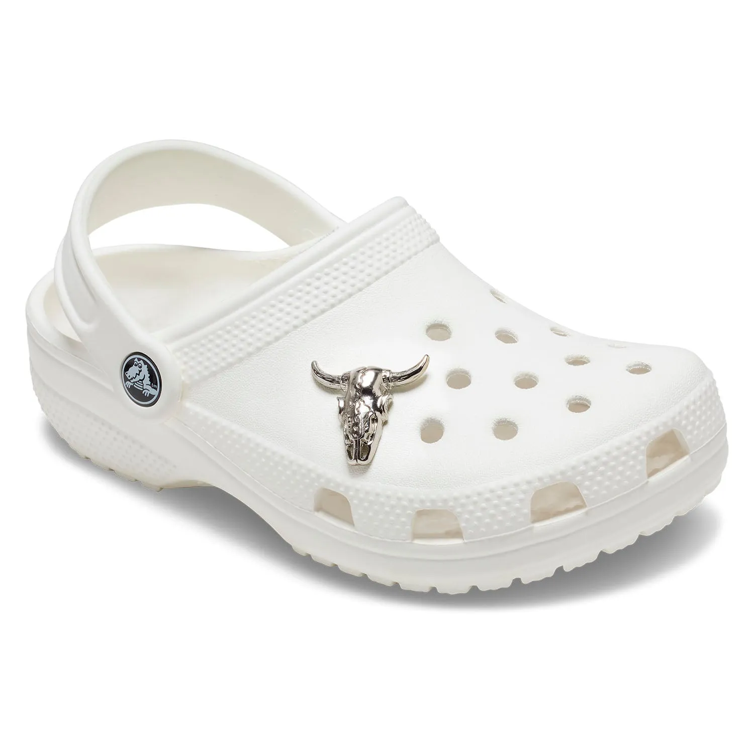 Silver Cow Skull Jibbitz