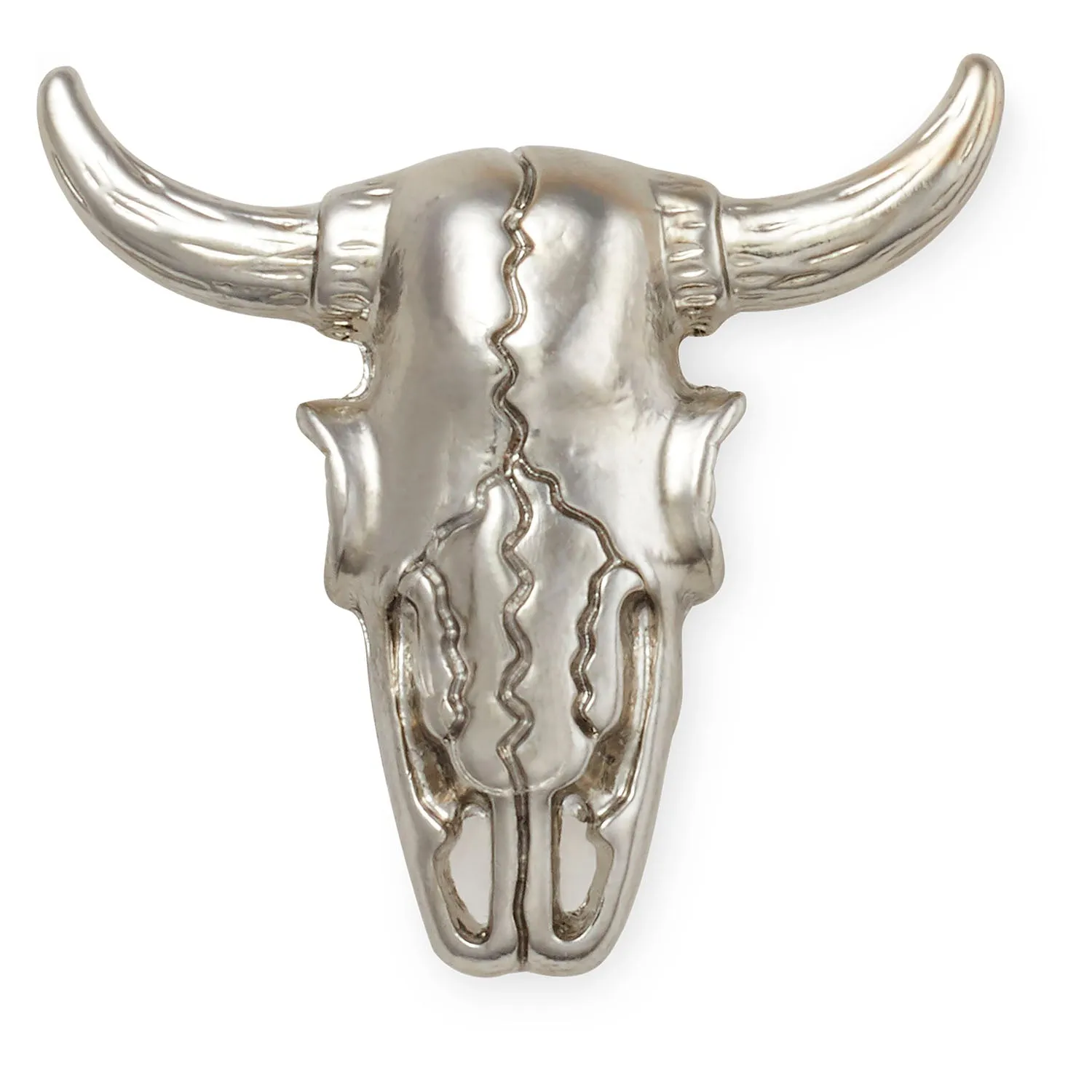 Silver Cow Skull Jibbitz