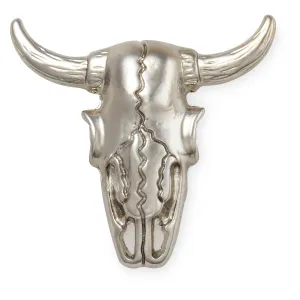 Silver Cow Skull Jibbitz