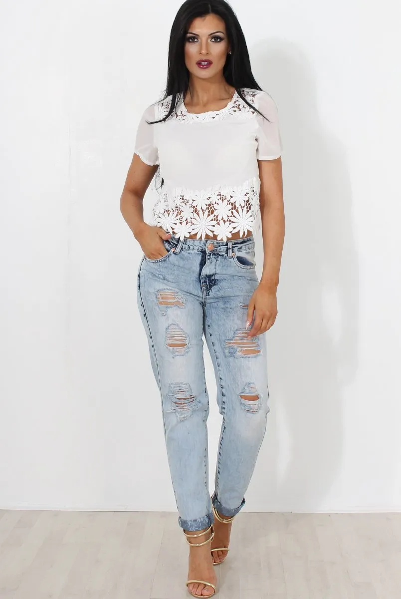 Sina Light Blue Boyfrend Jeans