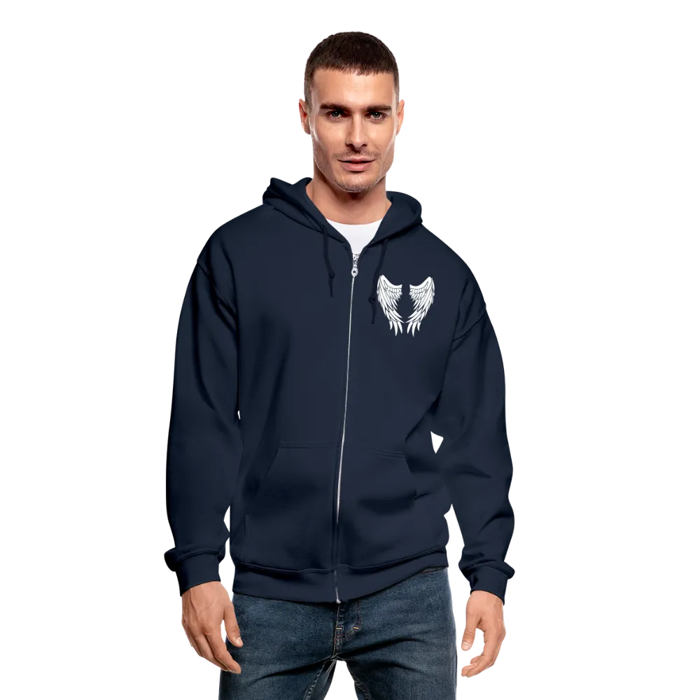 Sister Guardian Angel Gildan Heavy Blend Adult Zip Hoodie