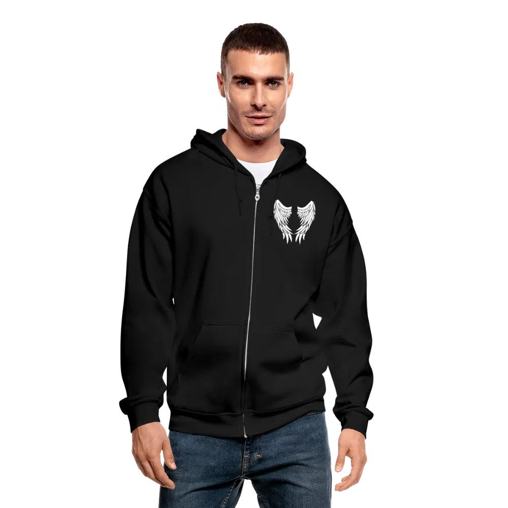 Sister Guardian Angel Gildan Heavy Blend Adult Zip Hoodie