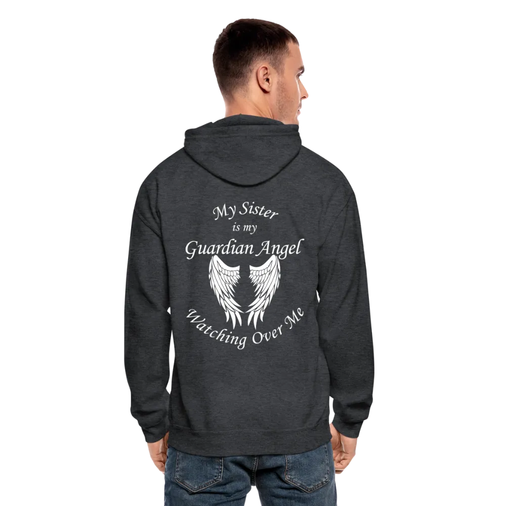 Sister Guardian Angel Gildan Heavy Blend Adult Zip Hoodie