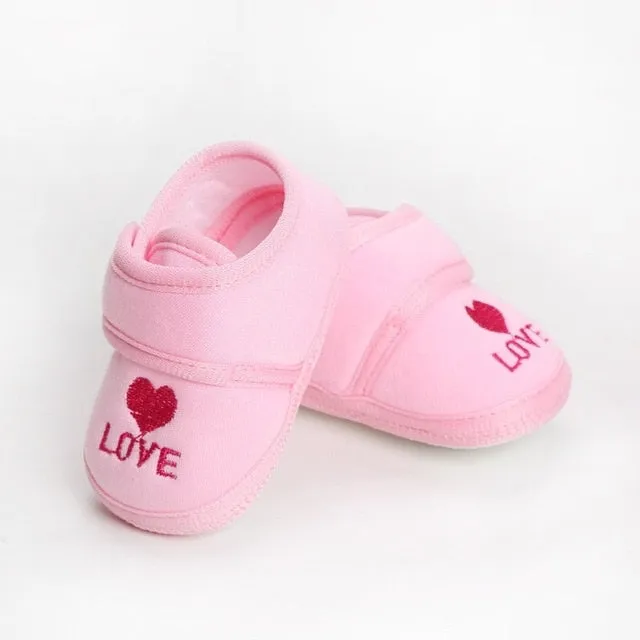 Soft Leather Baby Moccasins Shoes Newborn Rubber Sole First Walkers Floral Border Toddler Shoes Infant Girls Anti-slip Prewalker