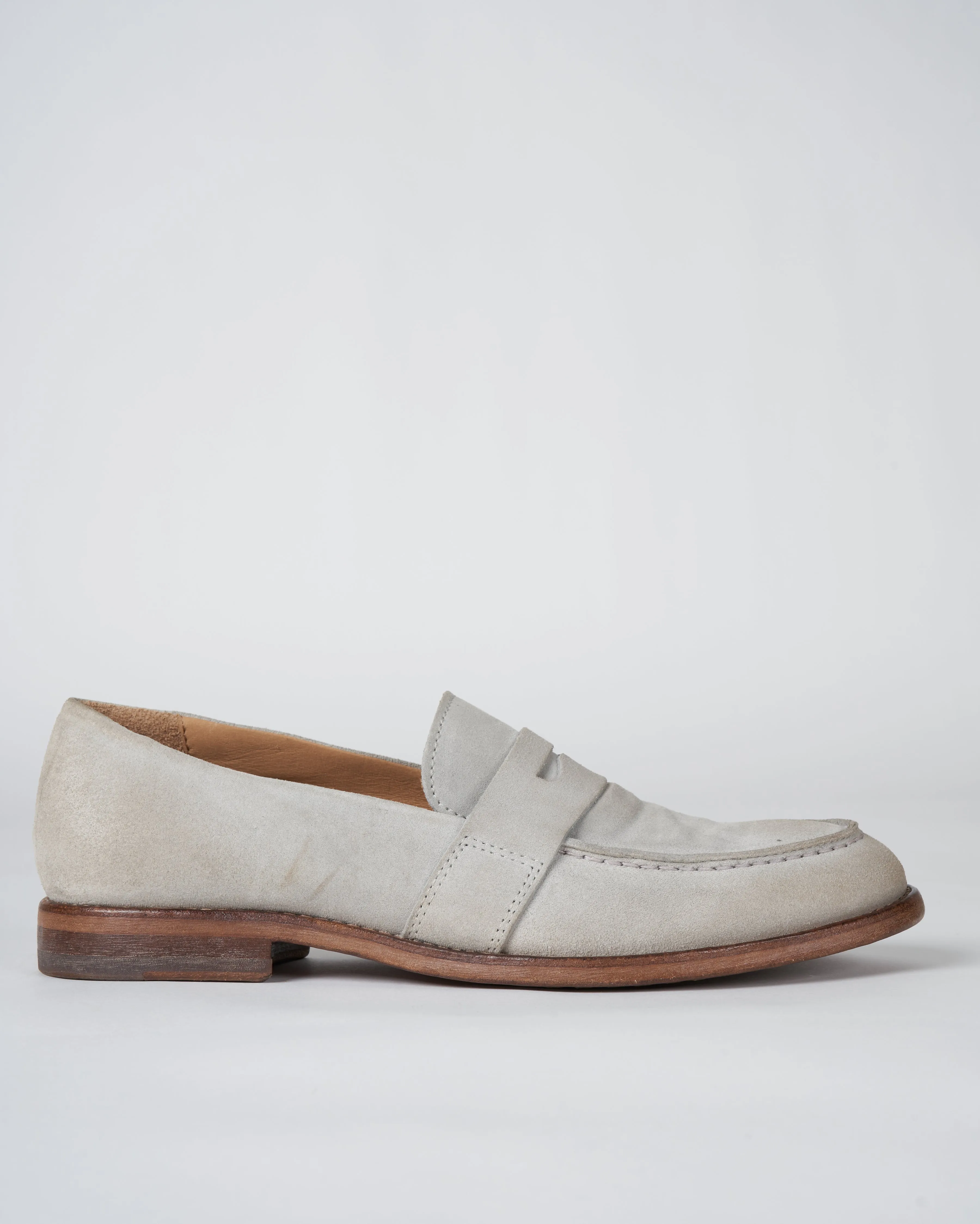 suede loafer - perla