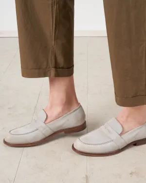 suede loafer - perla