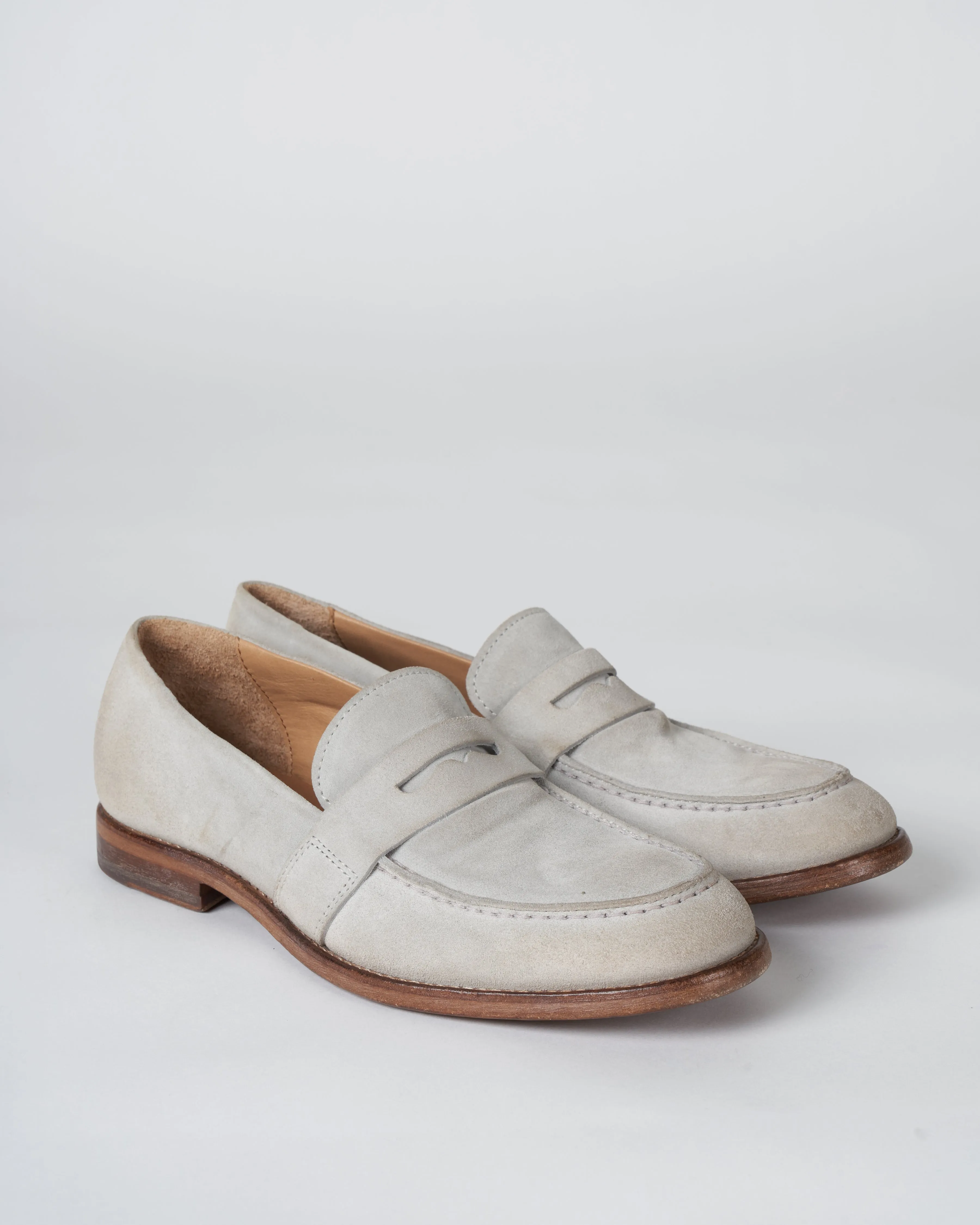 suede loafer - perla
