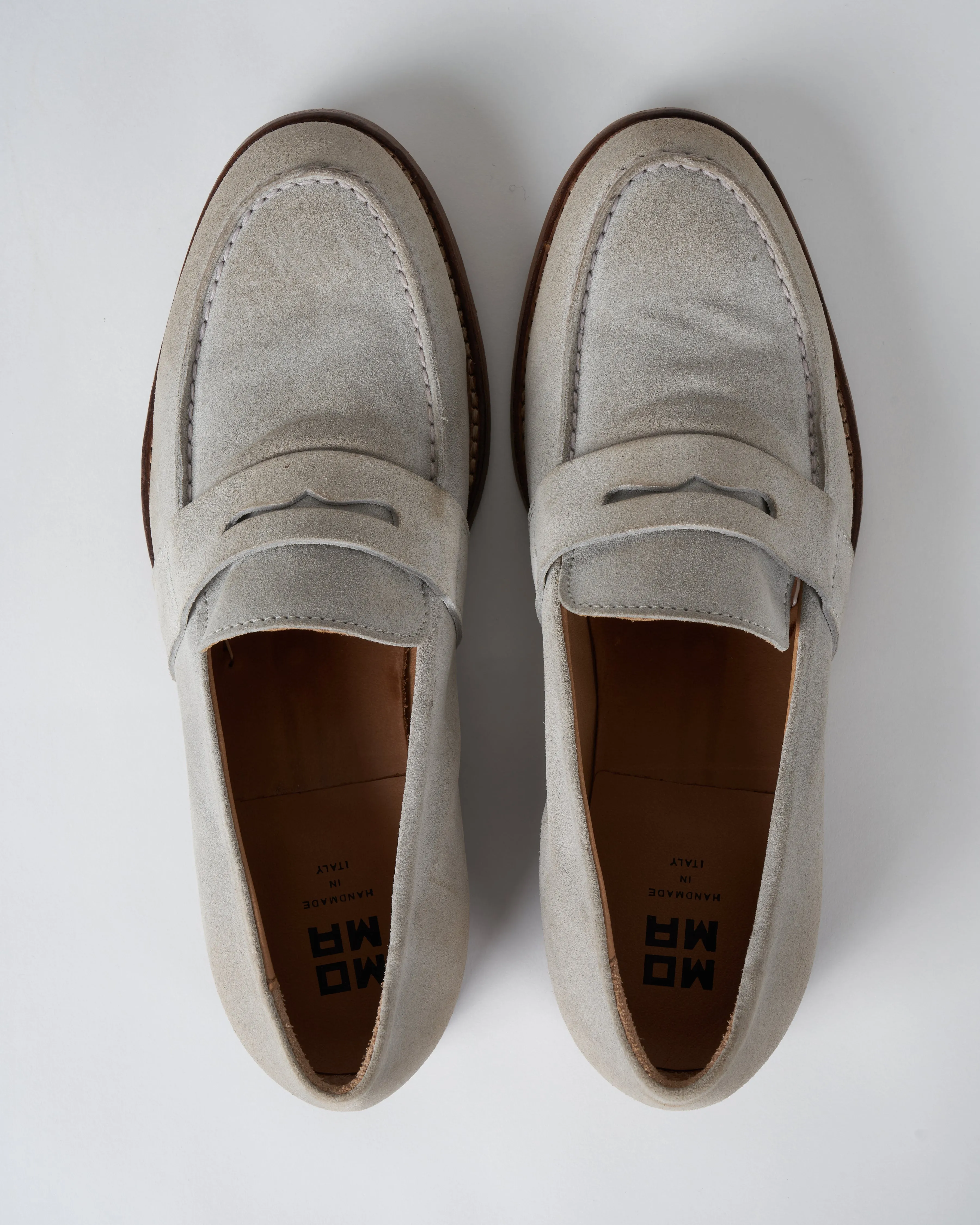 suede loafer - perla
