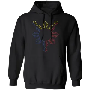 Sun and Stars Outline Unisex Pullover Hoodie