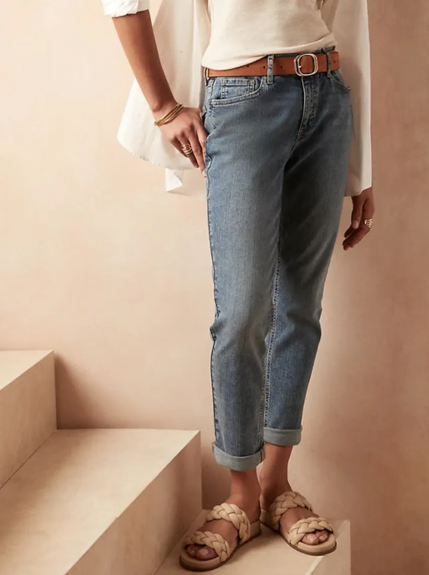 Sun Faded Girlfriend Jean